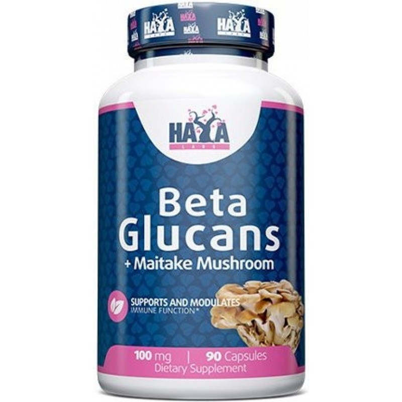 Haya Labs Beta Glucans 100 mg 90 kapslit